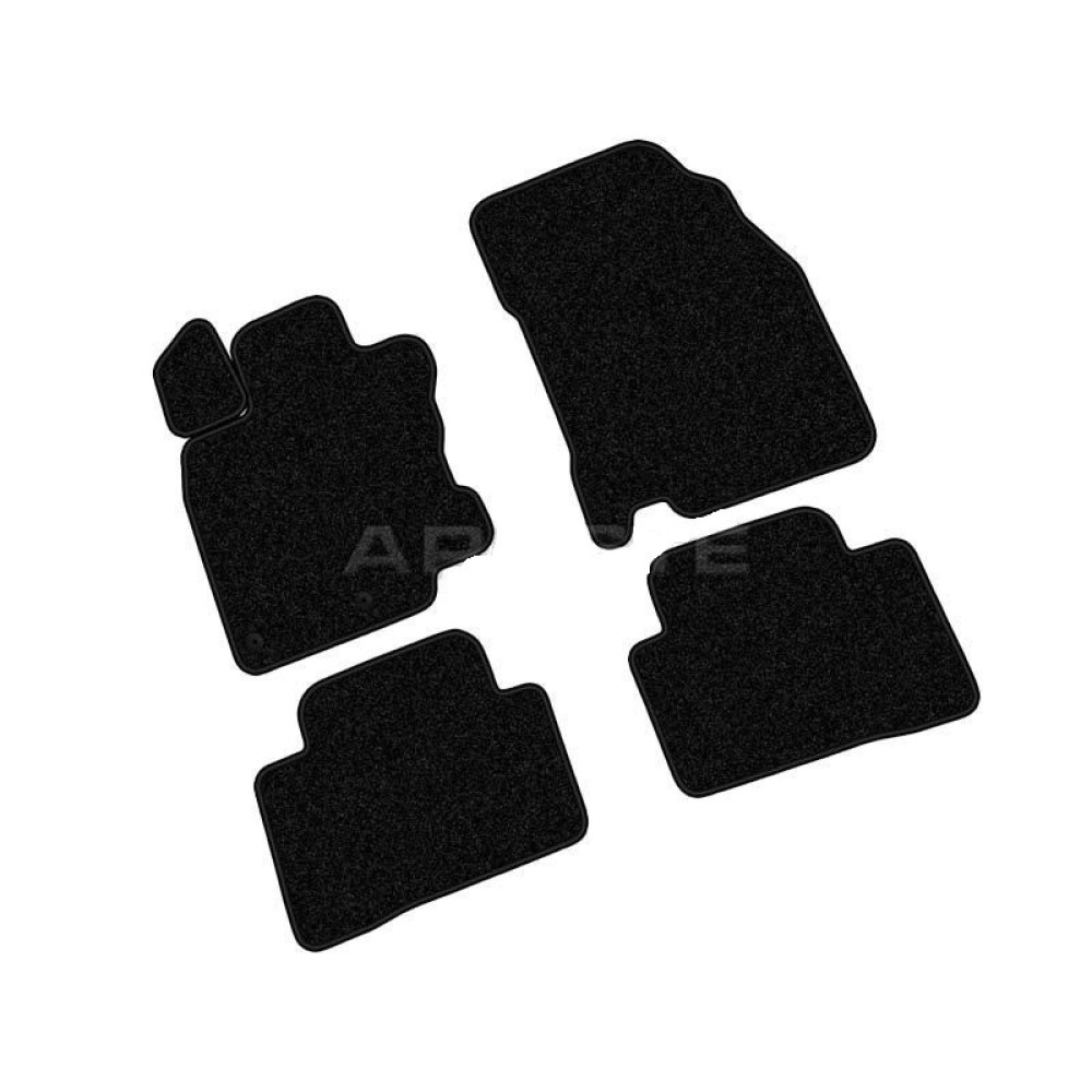 Car textile mats black NISSAN QASHQAI II (2014-...) LUXE