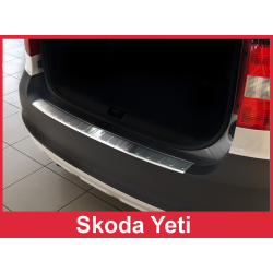 Almohadilla de parachoques trasera cromada SKODA YETI (2009-2012) 2/35245