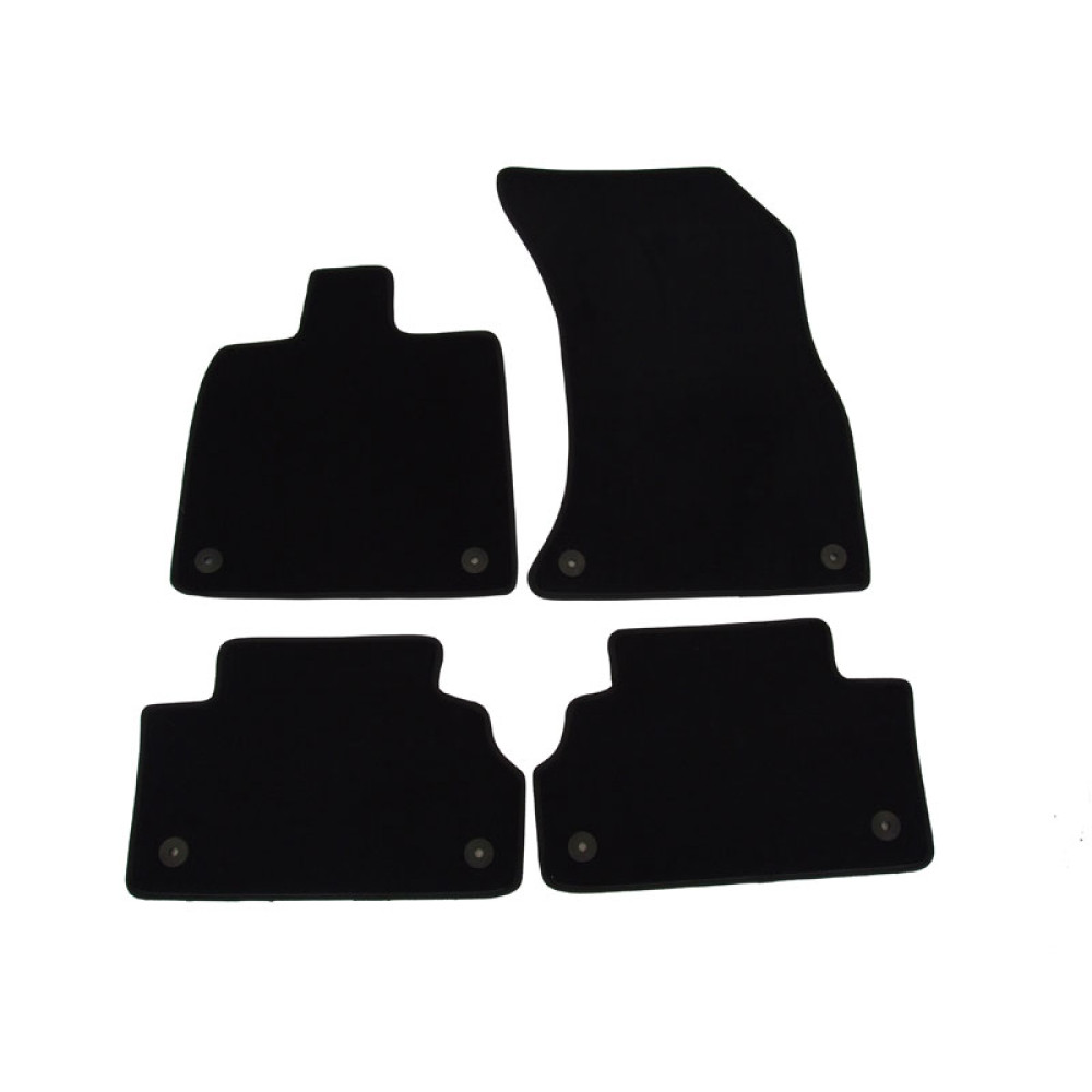 Car textile mats black AUDI Q5 II (2017-...) LUXUS
