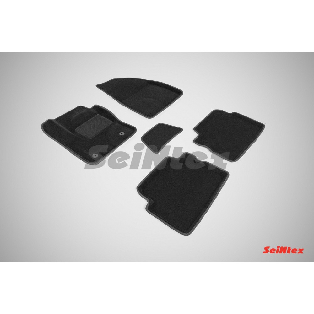 Car textile mats black 3D SEINTEX FORD KUGA II (2013-...)