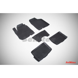 Alfombrillas de goma para coche negras SEINTEX *BORT* KIA SOUL (2009-2013)
