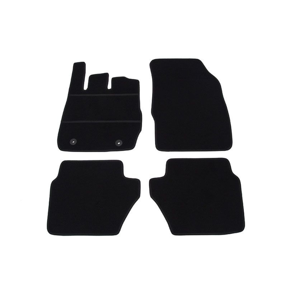 Car textile mats black FORD FIESTA (2008-2011) ECONOMIC (CR)