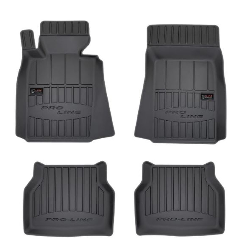 Car rubber floor mats black BMW 5 E39 (1996-2003) 3D FROGUM