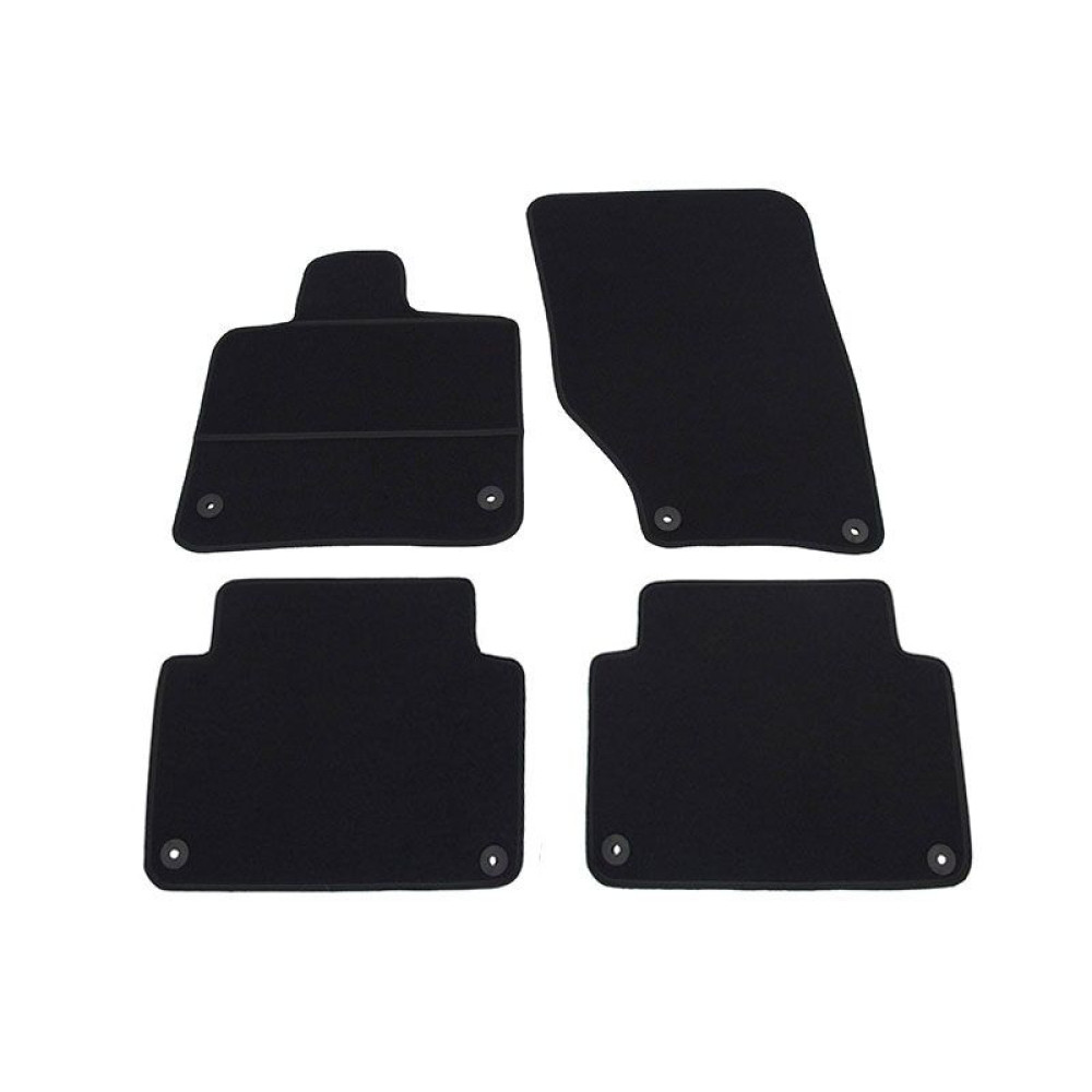 Car textile mats black AUDI Q7 (5s.) (2006-2015) ELEGANT