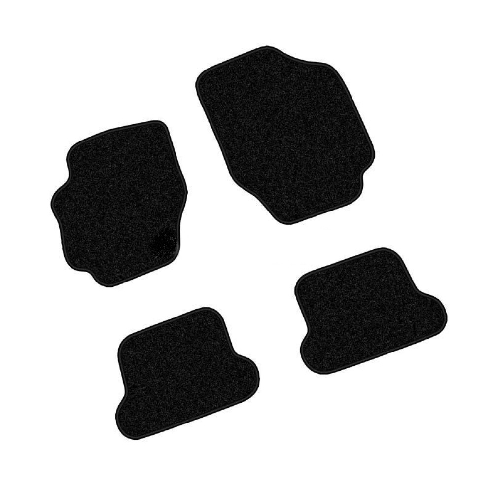 Car textile mats black PEUGEOT 307 CC (2003-2008) ECONOMIC