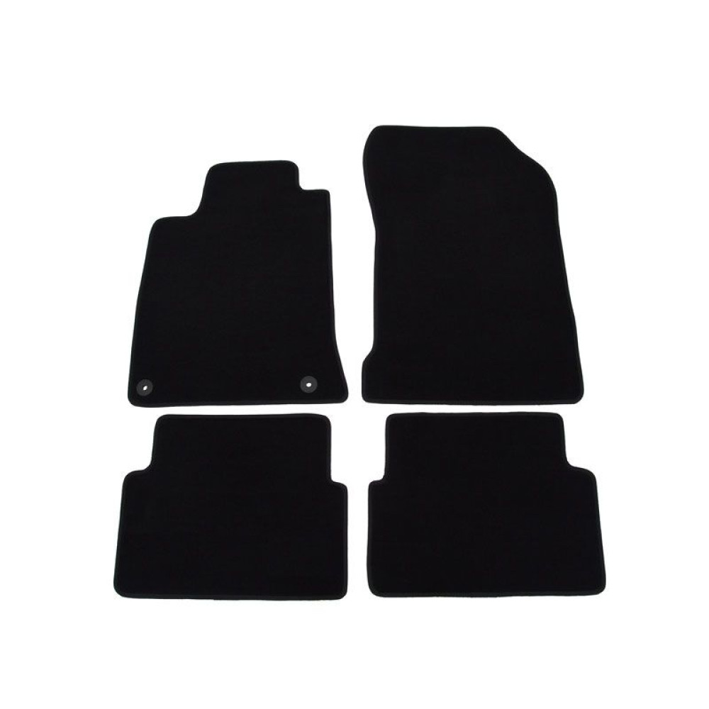 Car textile mats black RENAULT LAGUNA III(2007-...) LUXE