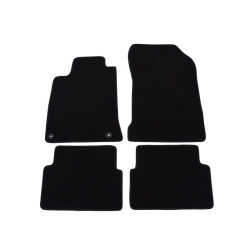 Alfombrillas textiles negras para coche RENAULT LAGUNA III (2007-...) LUXE