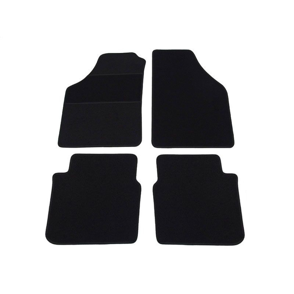Car textile mats black FIAT IDEA (2004-2011) ECONOMIC
