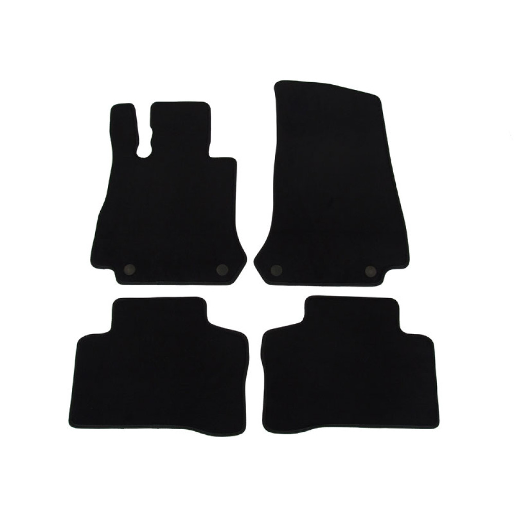 Car textile mats black MB GLC-class X253 (2015-...) LUXUS