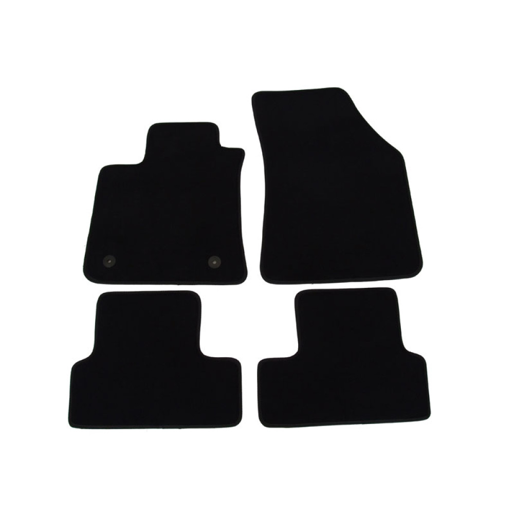 Car textile mats black RENAULT MEGANE (2016-...) LUXUS