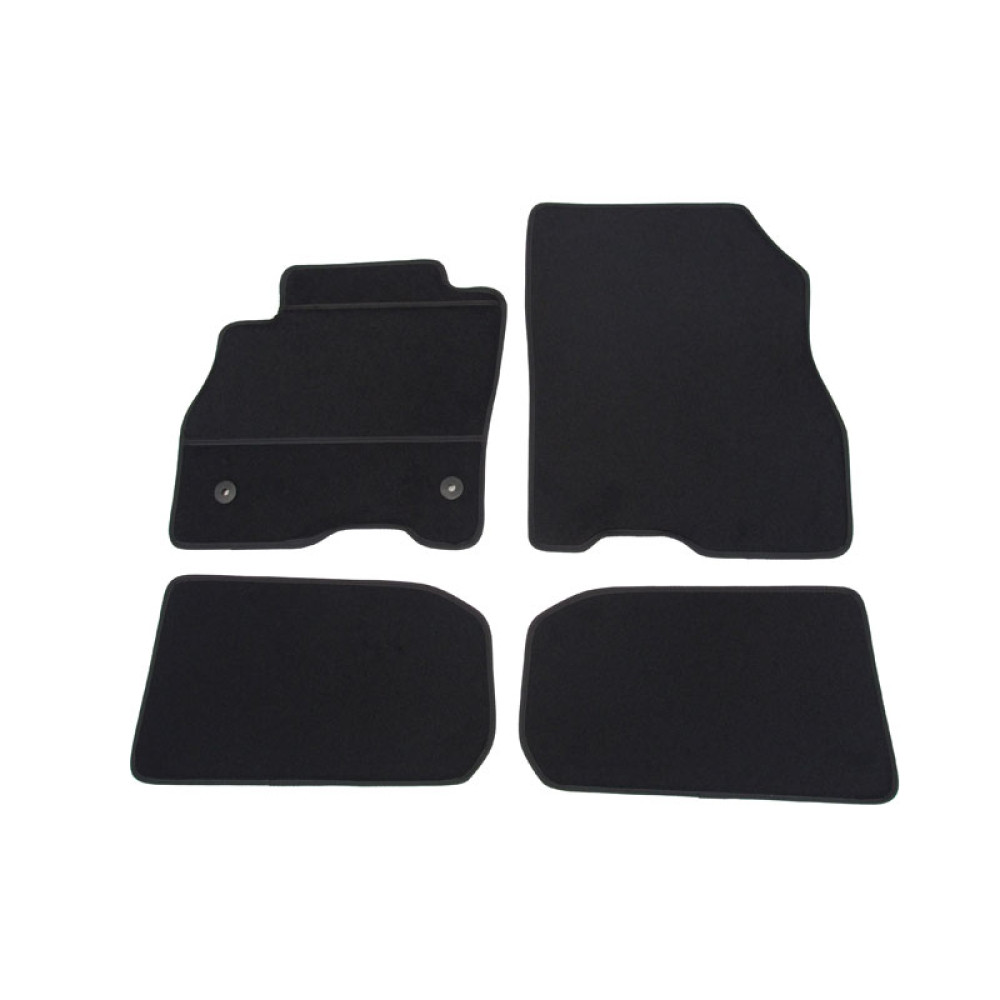 Car textile mats black NISSAN LEAF (2010-2017) ELEGANT
