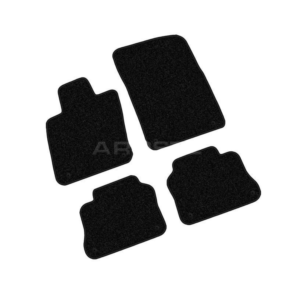Car textile mats black PORSCHE PANAMERA (2009-2016) DELUXE