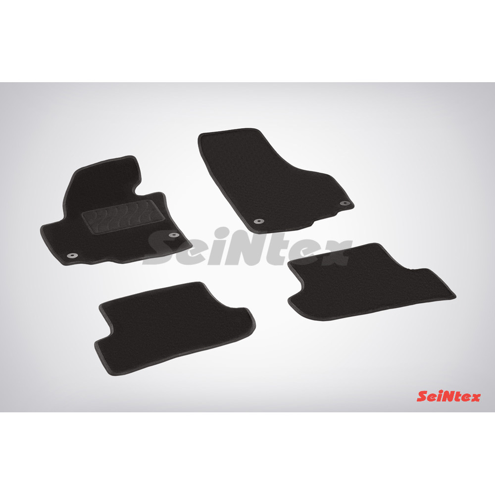 Car textile mats black SEINTEX *TFT* SKODA YETI (2009-...)