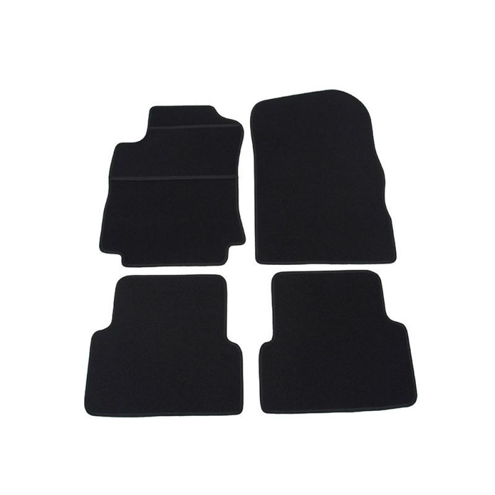 Car textile mats black RENAULT MODUS (2004-2012) ECONOMIC