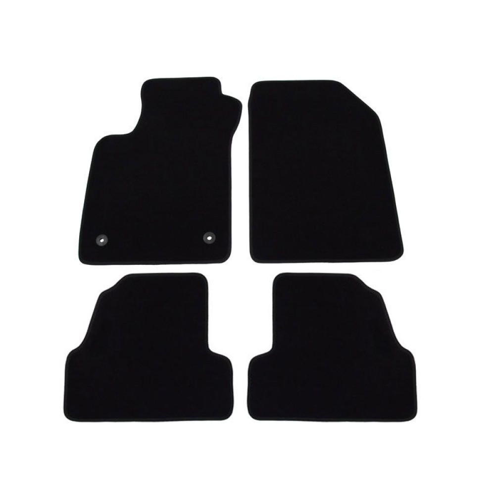 Car textile mats black OPEL MOKKA (2012-...) LUXUS