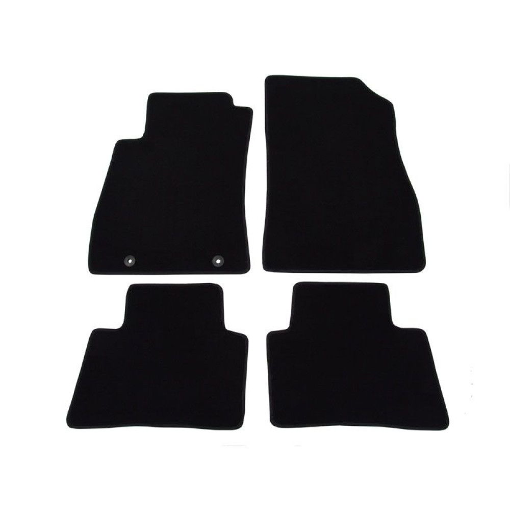 Car textile mats black NISSAN JUKE (2010-2020) LUXUS
