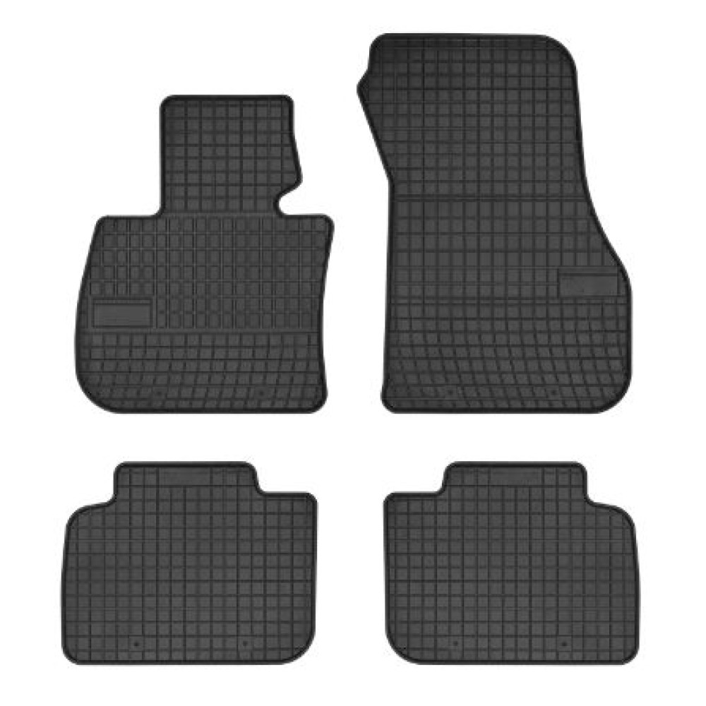 Car rubber floor mats black BMW X1 F48 (2016-...) NEGRO