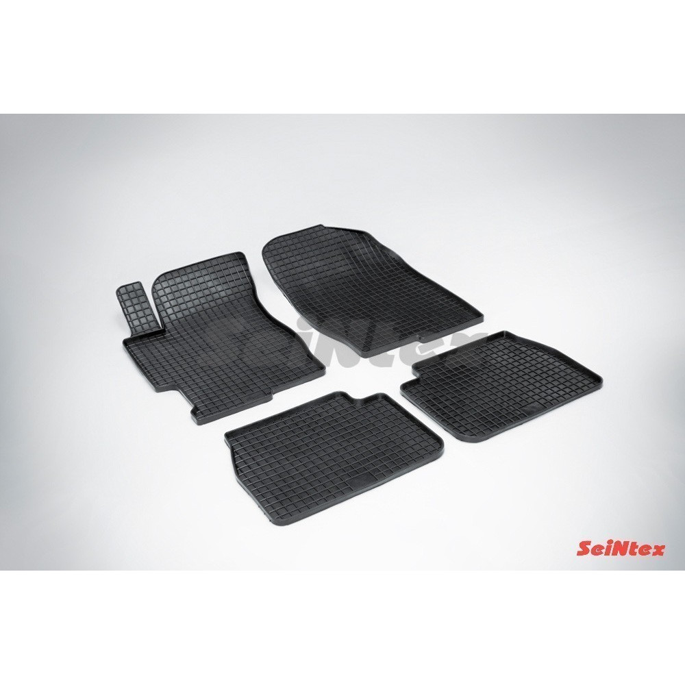 Car rubber floor mats black SEINTEX *STK* MAZDA 6 (2002-2008)