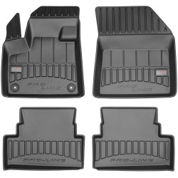 Car rubber floor mats black OPEL GRANDLAND X (2017-...) 3D FROGUM