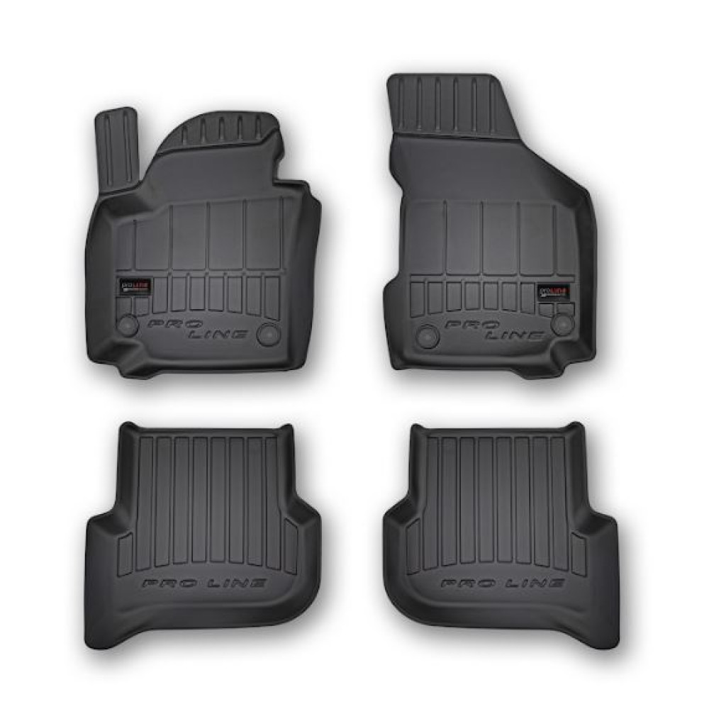Car rubber floor mats black SEAT ALTEA (2004-2014)  3D FROGUM