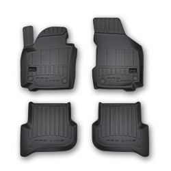 Car rubber floor mats black SEAT ALTEA (2004-2014)  3D FROGUM