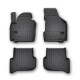 Car rubber floor mats black SEAT ALTEA (2004-2014)  3D FROGUM