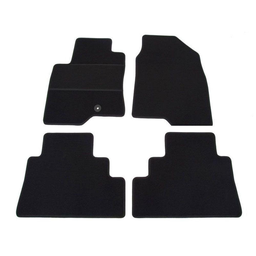 Car textile mats black OPEL ANTARA (2006-2011) ECONOMIC