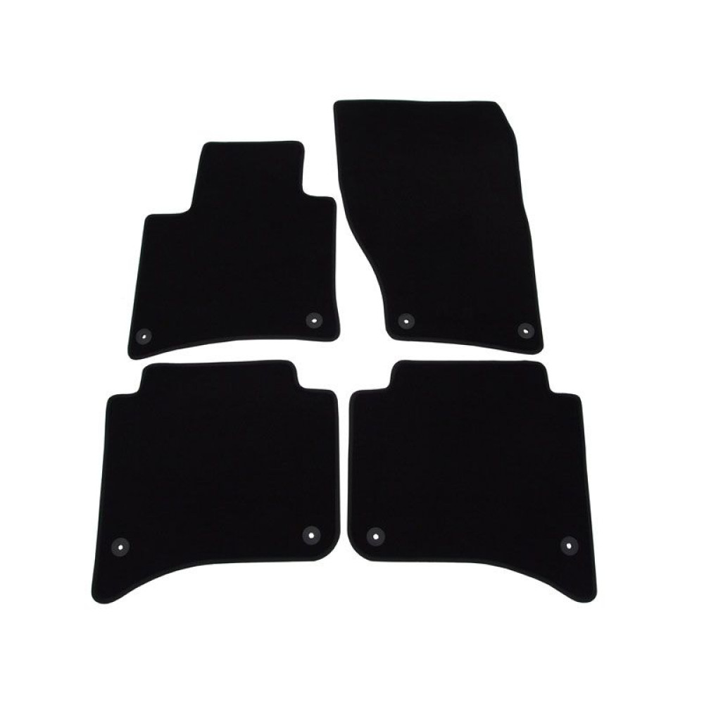 Car textile mats black VW TOUAREG II (2010-2018) LUXUS