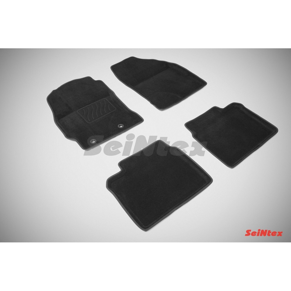 Car textile mats black 3D SEINTEX TOYOTA COROLLA (2013-...)