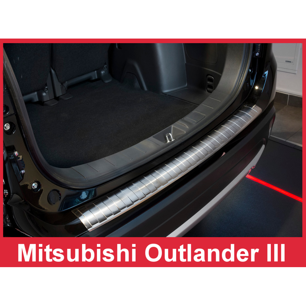 Chrome rear bumper pad MITSUBISHI OUTLANDER III FL (2015-...) 2/35796