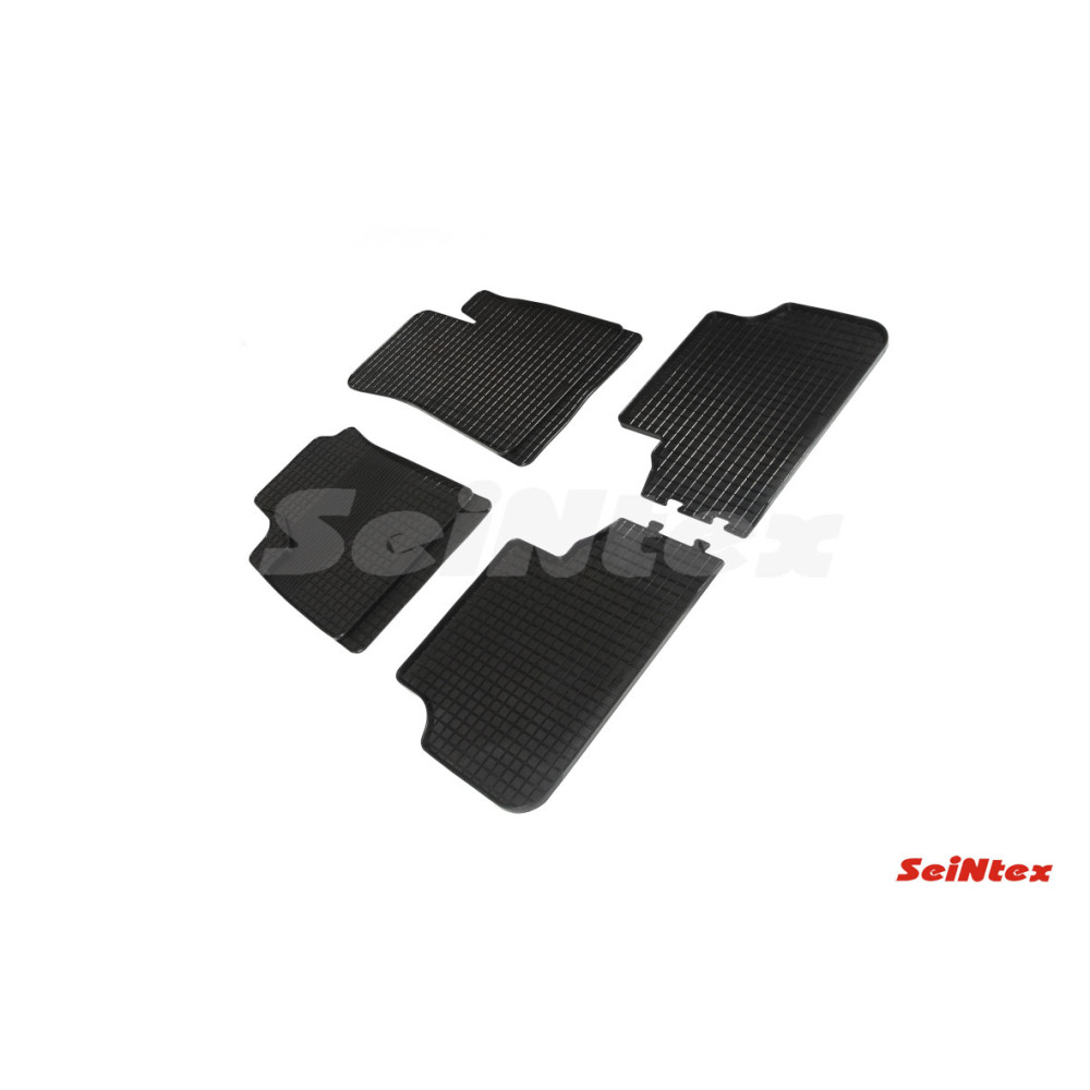 Car rubber floor mats black SEINTEX *STK* RENAULT SCENIC I (1996-2003)