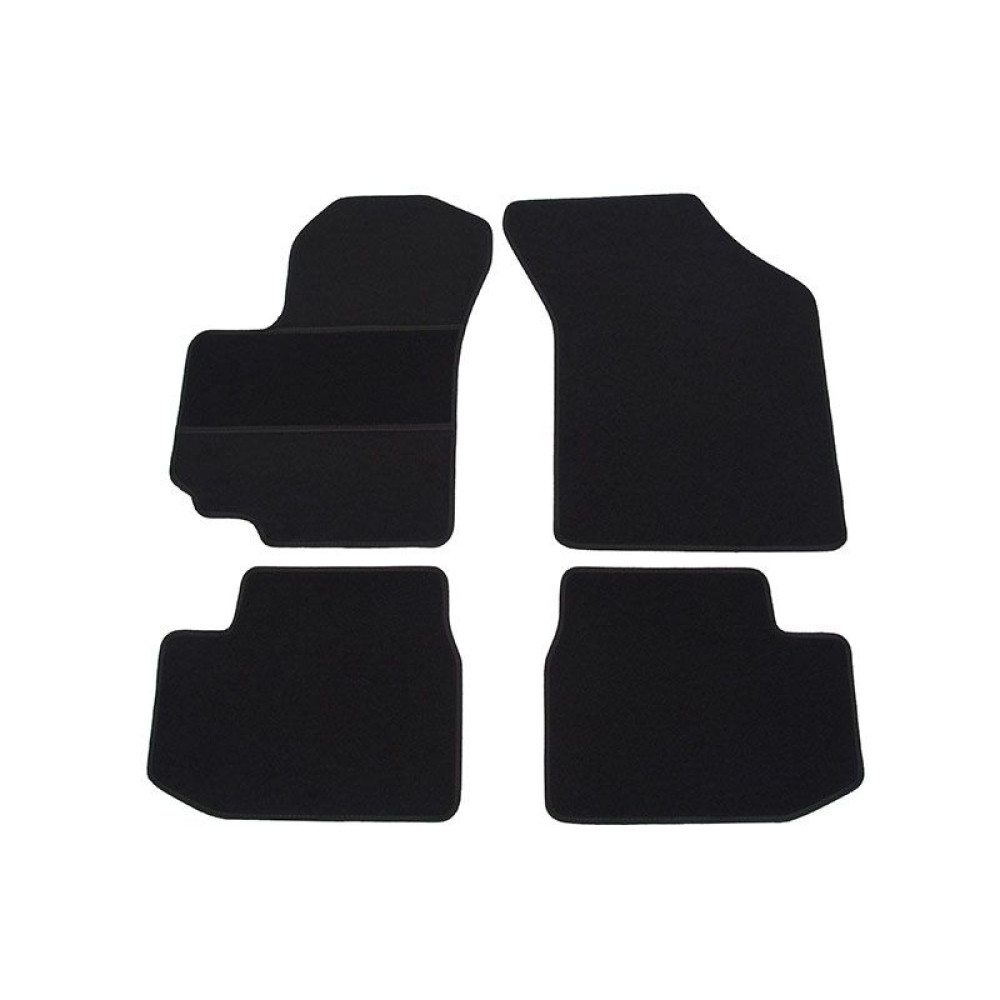 Car textile mats black SUZUKI SWIFT (2005-2010) ECONOMIC