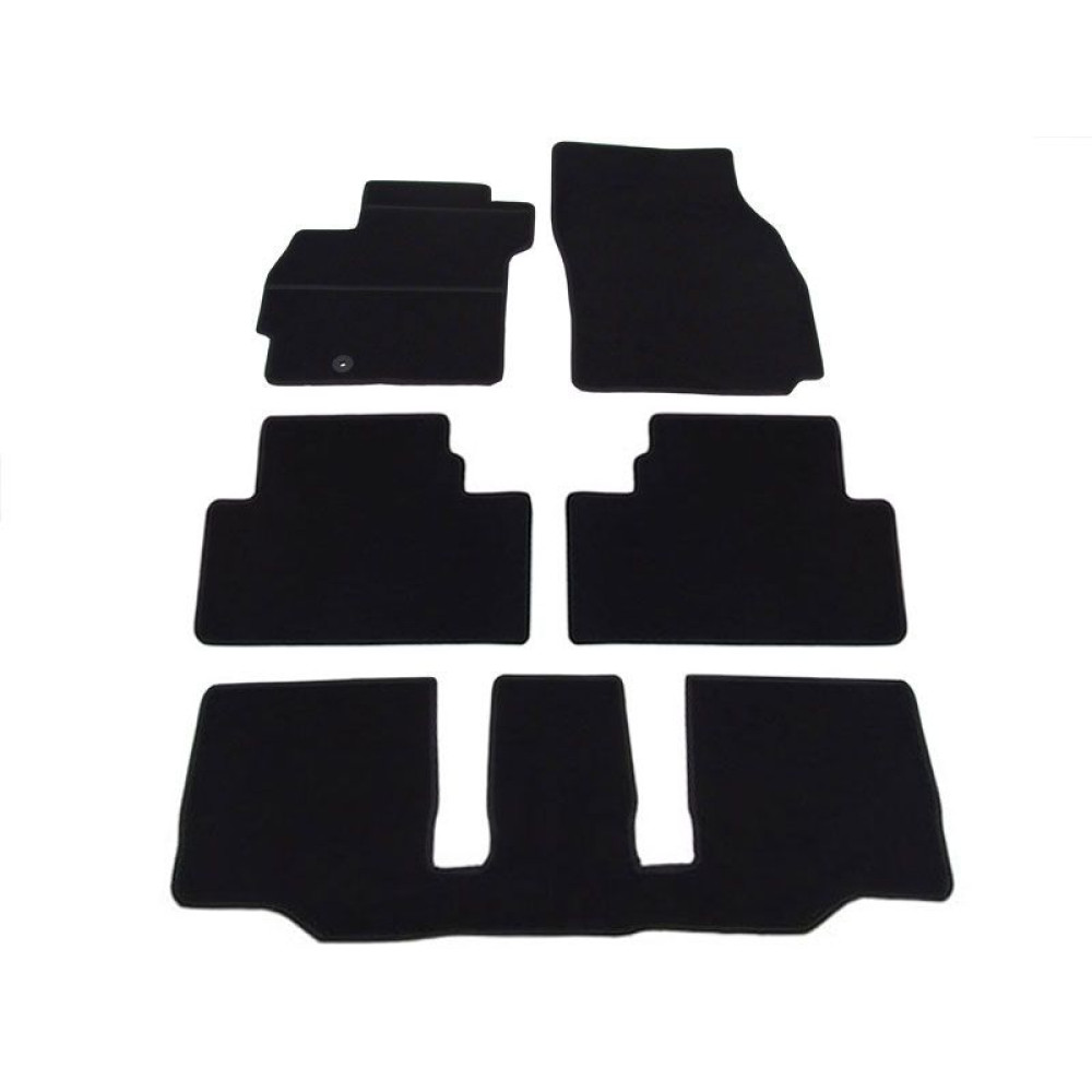 Car textile mats black MAZDA 5 (7s.) (2005-2010) ELEGANT