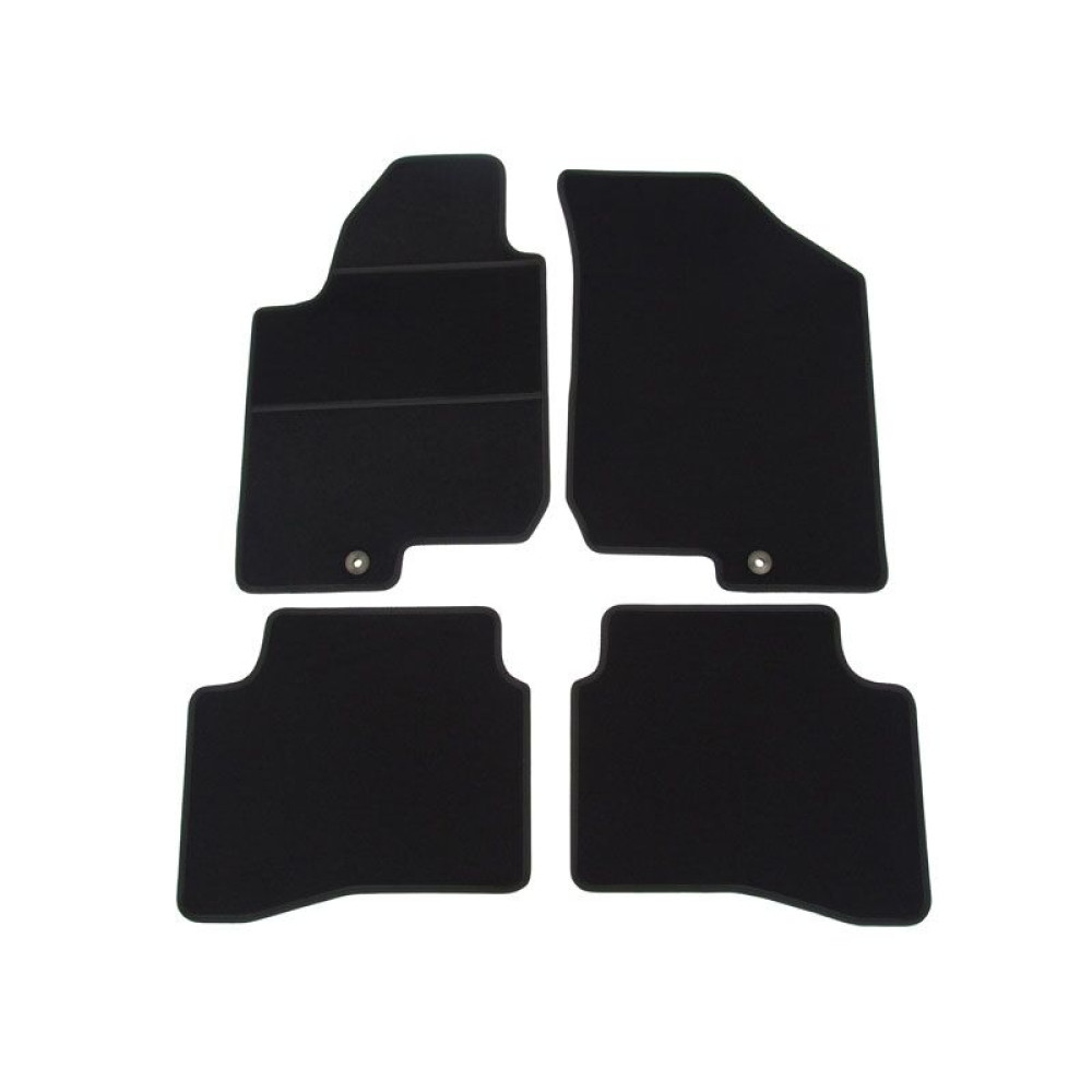Car textile mats black KIA CEED (2007-2012) ELEGANT