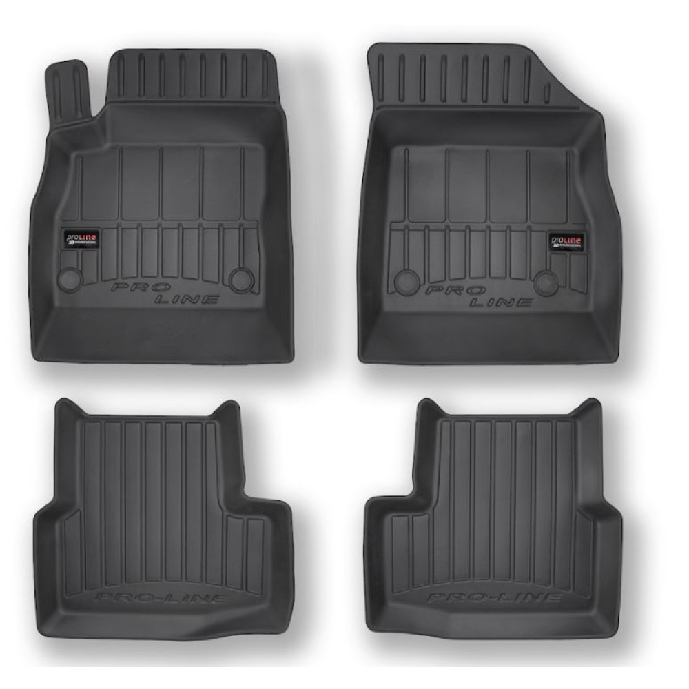 Car rubber floor mats black OPEL ASTRA K (2015-...) 3D FROGUM