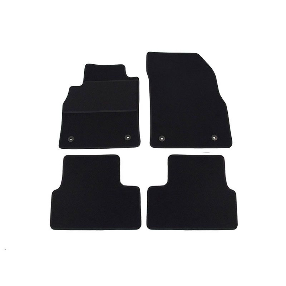 Car textile mats black OPEL ASTRA J (2009-2015) ELEGANT