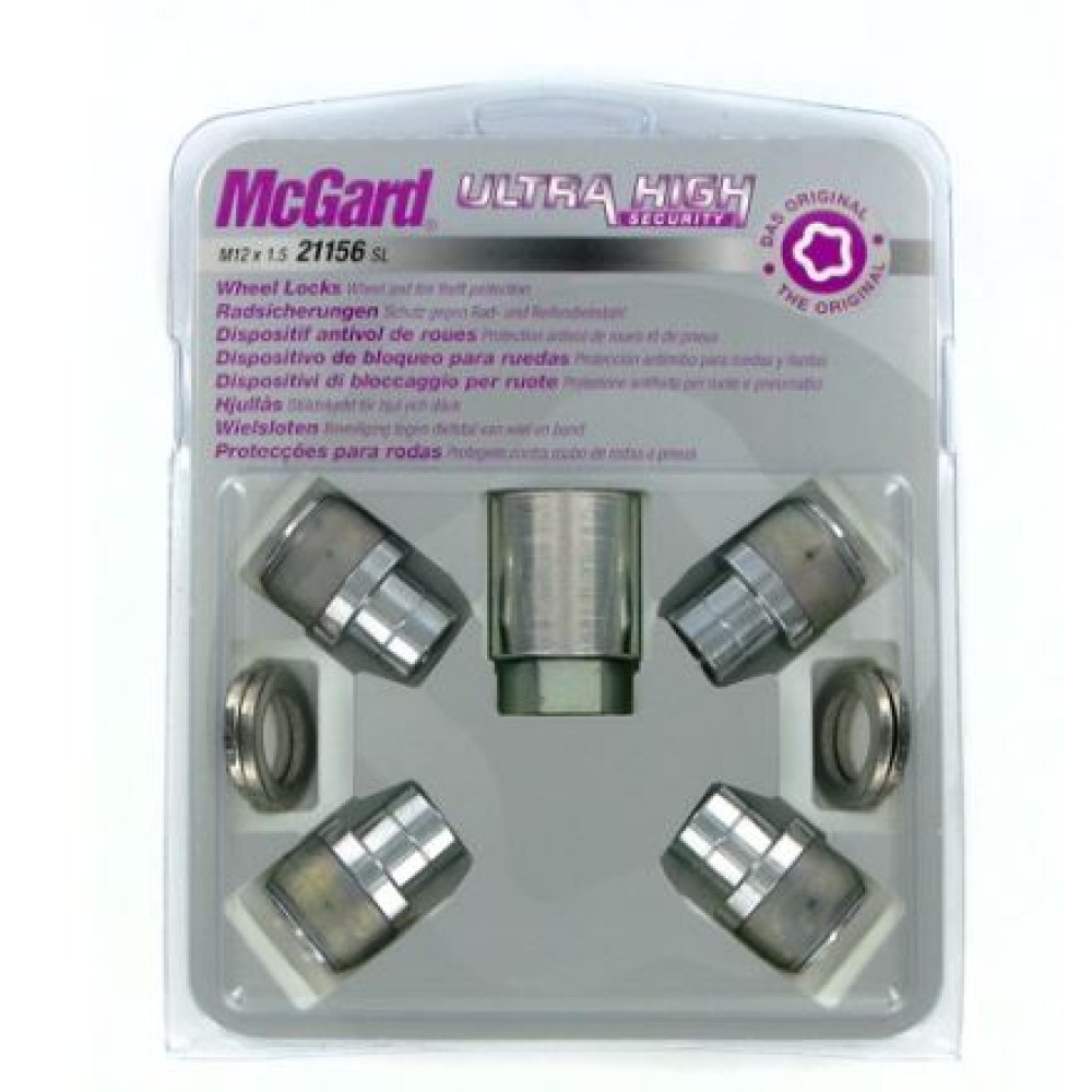 Locking wheel nut 12x1.5x15/35mm flat surface (MCGARD) 21156SL