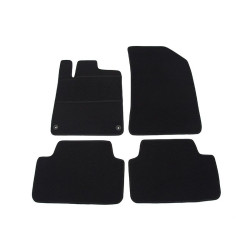 Alfombrillas textiles negras para coche PEUGEOT 407 (2004-2010) ELEGANT