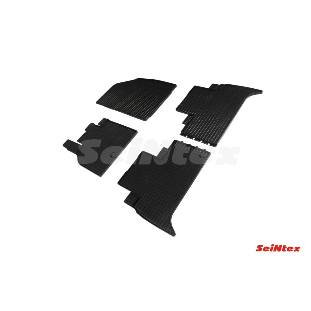 Car rubber floor mats black SEINTEX *STK* RENAULT SCENIC II (2003-2009)