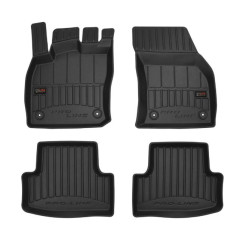 Car rubber floor mats black SEAT ATECA (2016-...) 3D FROGUM