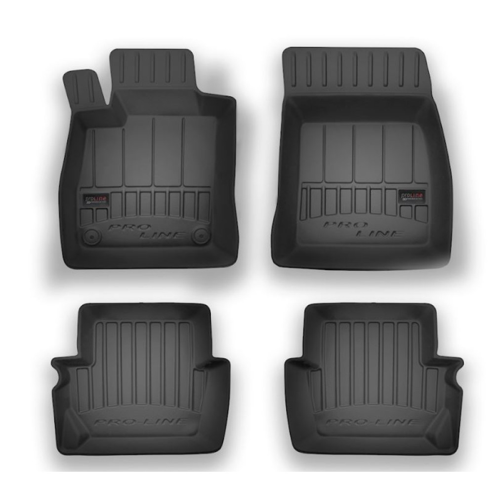 Alfombrillas de goma negras para coche FORD FIESTA (2017-...) 3D FROGUM