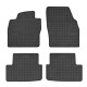 Car rubber floor mats black VW POLO (2017-...) NEGRO