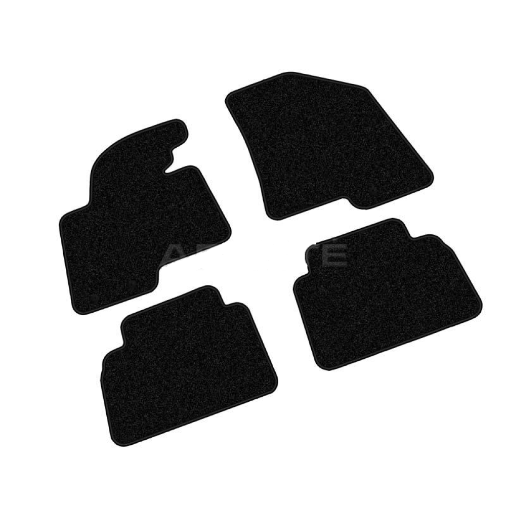 Car textile mats black KIA SPORTAGE III (2010-2015) ECONOMIC