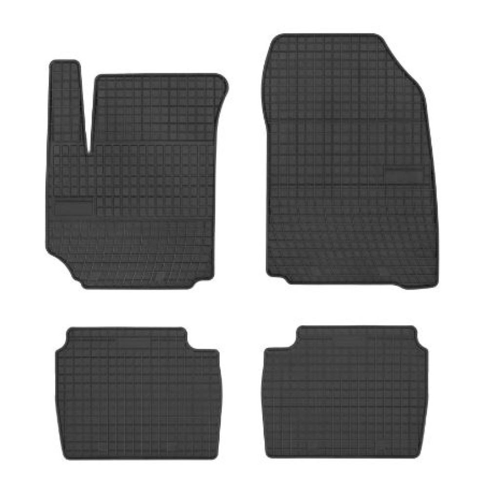 Car rubber floor mats black FIAT CROMA (2005-2011) NEGRO