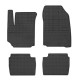 Car rubber floor mats black FIAT CROMA (2005-2011) NEGRO