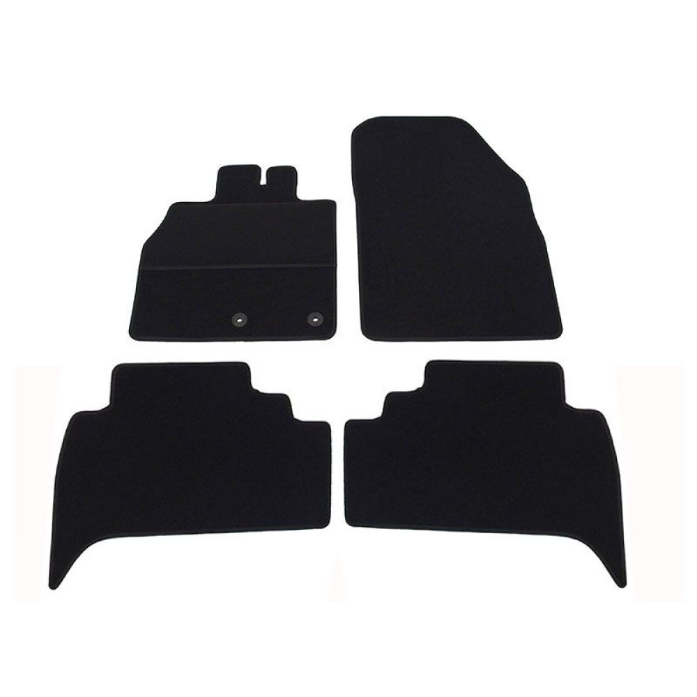 Car textile mats black RENAULT SCENIC III (2009-2016) ELEGANT