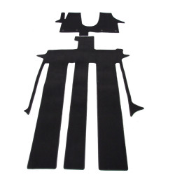 Alfombrillas textiles negras para coche VW T5/T6 Multivan largas (2003-...) LUXUS