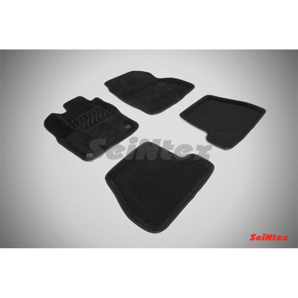 Car textile mats black 3D SEINTEX FORD FOCUS III Mech. Gear (2011-2015)