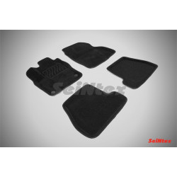 Alfombrillas textiles negras 3D SEINTEX para Ford Focus III Mech. Gear (2011-2015)