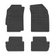 Car rubber floor mats black CHEVROLET SPARK (2009-2015) NEGRO